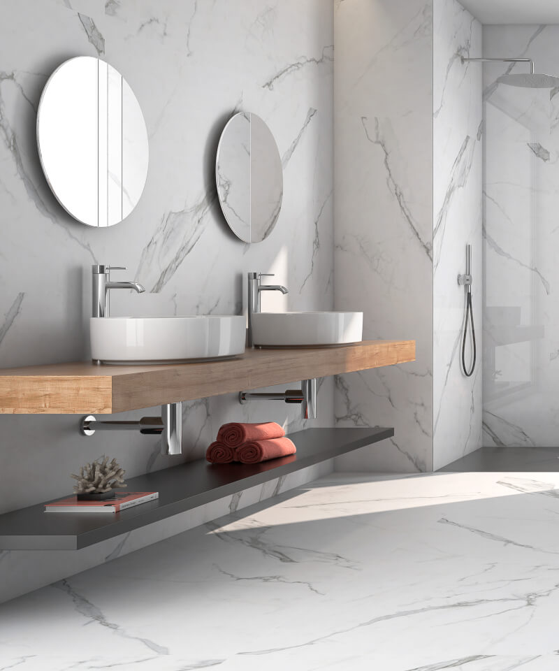 MDW Tiles Bianco Venatino