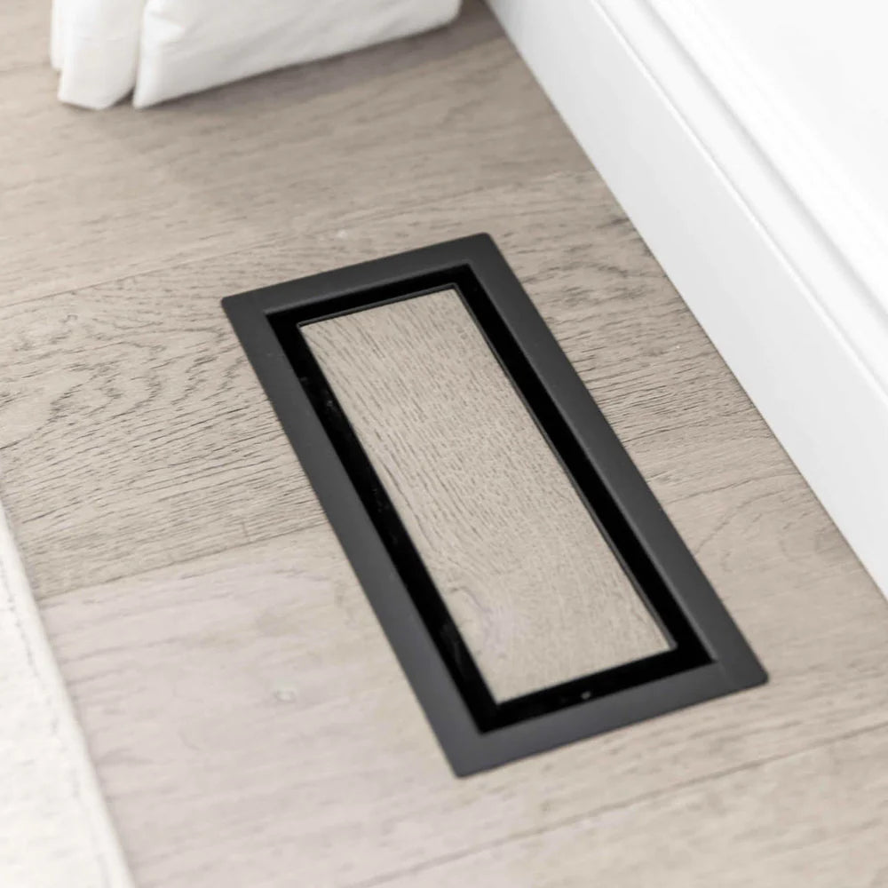thumbnail interactive-video image 1 of Aria Vent 3-in X 10-in Screw On Mount Vent Cover In Matte Black In The 1 of 9