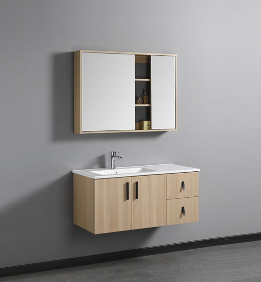 Plywood Bathroom Cabinet set with Melanine Finish